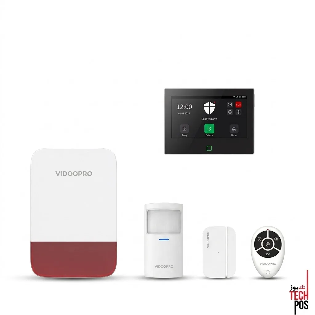 VIDOO PRO ALARM KIT LoRa WIFI + 4G WITH 1 DETECTOR + 2 REMOTES + 1 ILS + OUTDOOR SIREN