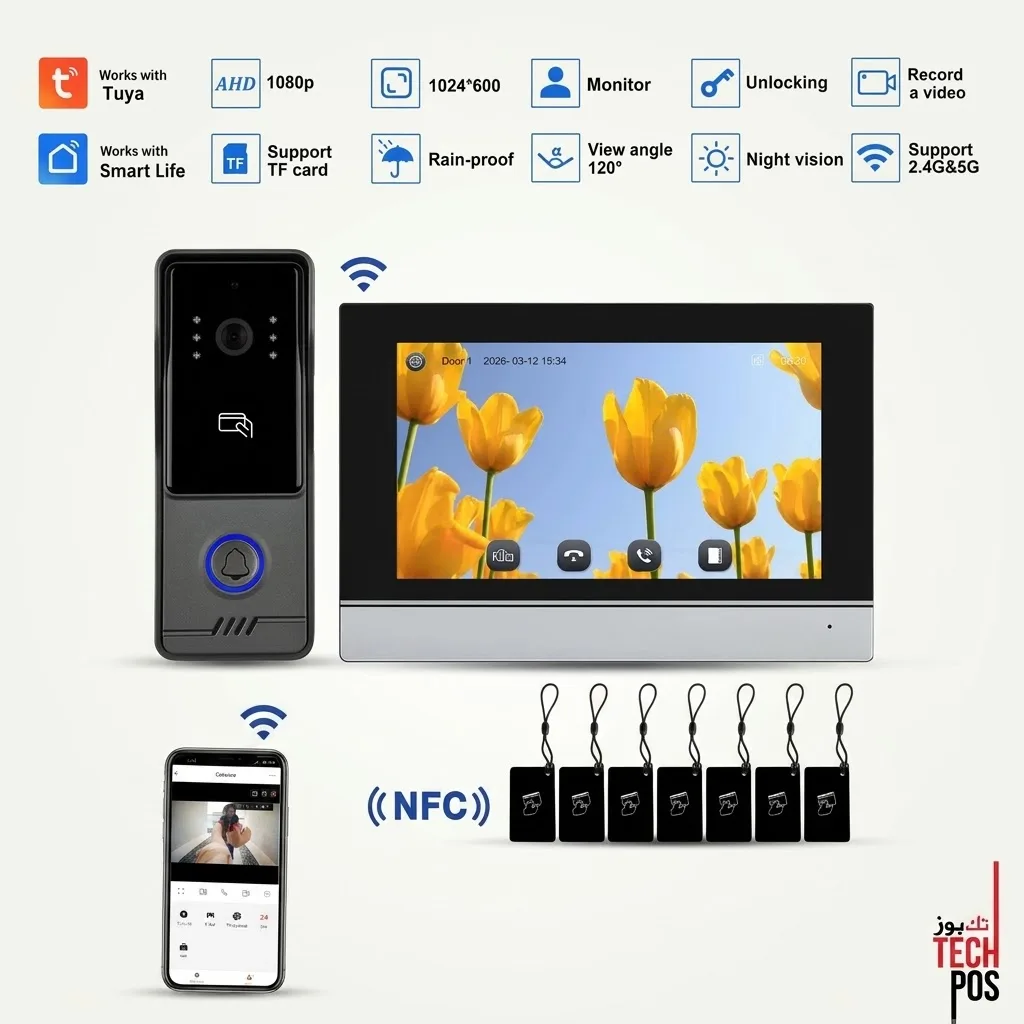 VIDEOPHONE VIDOO PRO 1080P ECRAN 7 INCH + PLATINE
