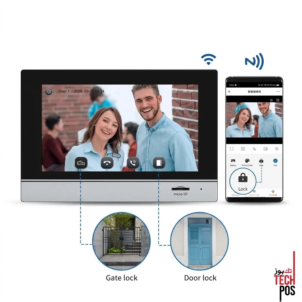 VIDEOPHONE VIDOO PRO 1080P ECRAN 7 INCH + PLATINE